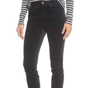 Vineyard Vines Grey High Rise Velvet Skinny Jeans